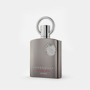 Supremacy Not Only Intense — Angled bottle view