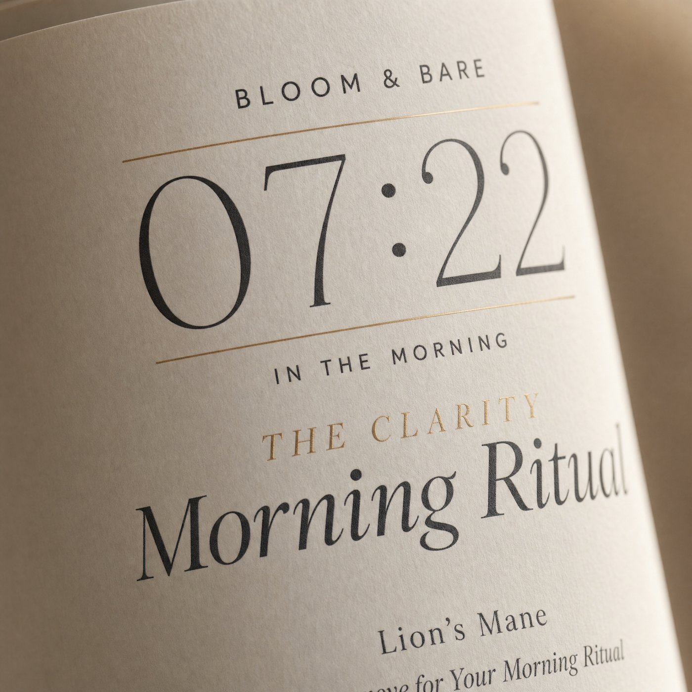 The label, up close